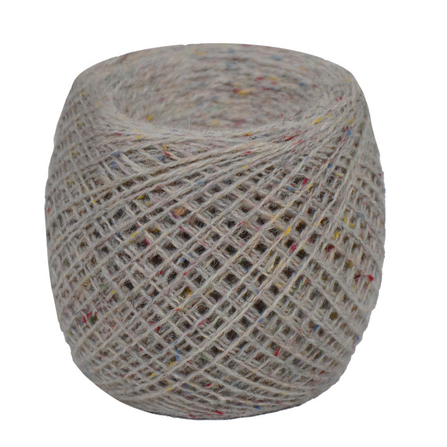 Przędza półwełniana merynosowa 10/2 nr.290 jasny beżowy melanż 100g/500m TM Yaroslav